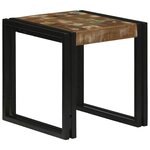 vidaXL Table Gigogne 3 Pièces Bois massif récupéré et métal