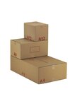 (lot  20 caisses) caisse carton palettisable a - norme ect - longueur de 300 à 600 mm 600 x 400 x 200 mm