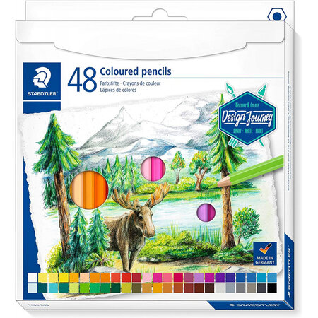 Boîte de 48 crayons de couleur - assortis - staedtler 146c