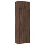 vidaXL Armoire de rangement chêne brun 70x42 5x225cm bois d'ingénierie