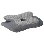 vidaXL Coussin pour le cou Gris 58 x 38 x 12 cm Polyester