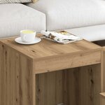 vidaXL Tables gigognes 3 Pièces chêne artisanal bois d'ingénierie