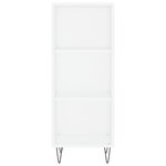 vidaXL Buffet haut Blanc 34 5x34x180 cm Bois d'ingénierie