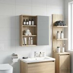 vidaXL Armoire murale de salle de bain Chêne Sonoma 40 x 10 x 60 5 cm