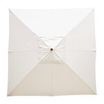 Parasol de terrasse professionnel carré à poulie de 2 5 m écru - bolero -  - polyester 2500x2500x2730mm