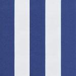 vidaXL Coussins de palette 3 Pièces rayures bleues/blanches tissu oxford