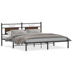 vidaXL Cadre de lit sans matelas chêne marron 183x213 cm