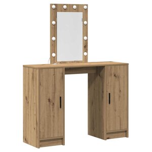 vidaXL Table de Toilette Marron 102 x 33 x 135 cm Bois d'ingénierie