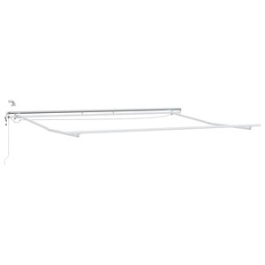 vidaXL Cadre d'auvent Blanc 500 × 300 cm Aluminium