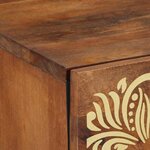 vidaXL Cabinet de chevet avec tiroir marron miel 50 x 33 x 60 cm