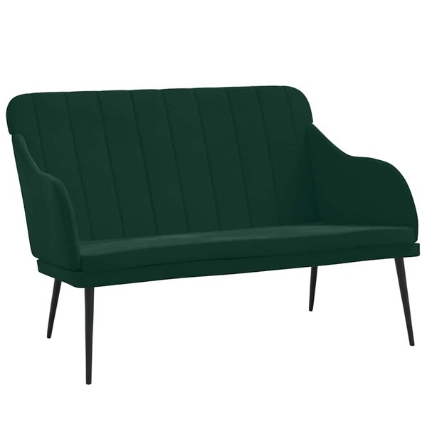 vidaXL Banc Vert foncé 110x76x80 cm Velours
