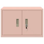 vidaXL Armoire de rangement Rose 60 x 40 x 40 cm Acier