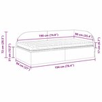 vidaXL Cadre de lit d'angle avec matelas 2 Pièces Gris Velours