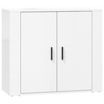 vidaXL Buffets 3 Pièces Blanc Bois d'ingénierie