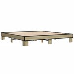 vidaXL Cadre de lit sans matelas chêne sonoma 160x200 cm