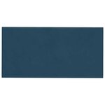 vidaXL Tête de lit murale 12 Pièces Bleu Velours