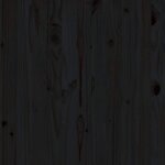 vidaXL Repose-pied de jardin 70x70x30 cm noir bois de pin solide