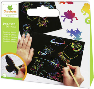 Mon 1er scratch art pochoir