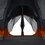 vidaXL Tente familiale tipi 8 personnes gris et orange imperméable
