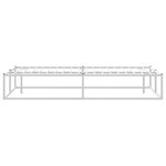 vidaXL Cadre de lit sans matelas blanc 200x200 cm métal