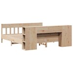 vidaXL Lit bibliothèque sans matelas 180x200 cm bois massif de pin