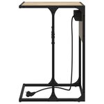 vidaXL Table de chevet Chêne sonoma 41.5 x 26 x 60.5 cm