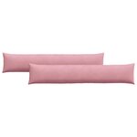 vidaXL Coussins de canapé 2 Pièces Rose 200 x 40 cm