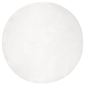 vidaXL Tapis en Fourrure Synthétique de Lapin Olite Blanc Ø 200 cm