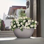 LECHUZA Jardinière CUBETO Stone 30 ALL-IN-ONE gris pierre 13830