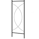 vidaXL Voûte de jardin Noir 150x34x240 cm Fer
