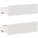 vidaXL Cadre de lit sans matelas avec tête de lit blanc 160x200 cm