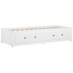 vidaXL Lit de jour Blanc 90x190 cm Simple Bois de pin massif