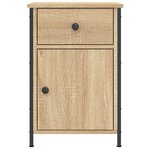 vidaXL Tables de chevet 2Pièces chêne sonoma 40x42x60cm bois d'ingénierie