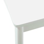 vidaXL Chaise de salle à manger 2 Pièces Blanc et Blanc