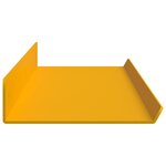 vidaXL Étagère flottante 4 Pièces Jaune moutarde 80 x 9 x 2 5 cm Acier