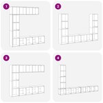 vidaXL Bibliothèques 3 Pièces chêne artisanal bois d'ingénierie