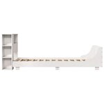 vidaXL Cadre de lit sans matelas blanc 75x190 cm bois de pin massif