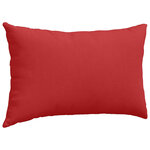 vidaXL Coussins de canapé 2 Pièces Rouge 50 x 30 cm tissu