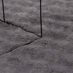 vidaXL Tapis de surface Carré HUARTE Anthracite 200 x 200 cm Polyester