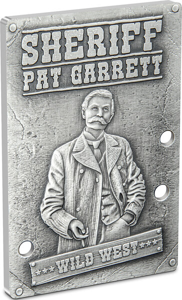 Pièce de monnaie en Argent 2 Dollars g 31.1 (1 oz) Millésime 2024 Wild West PAT GARRETT