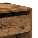 Coiffeuse avec Miroir Bois Vieilli en Bois Ingénierie