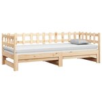 vidaXL Lit coulissant sans matelas 2x(80x200) cm Bois de pin massif