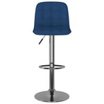 vidaXL Tabourets de bar lot de 2 bleu tissu