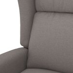 vidaXL Fauteuil Taupe Tissu