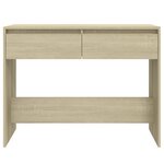 vidaXL Table console Chêne sonoma 100x35x76 5 cm Aggloméré