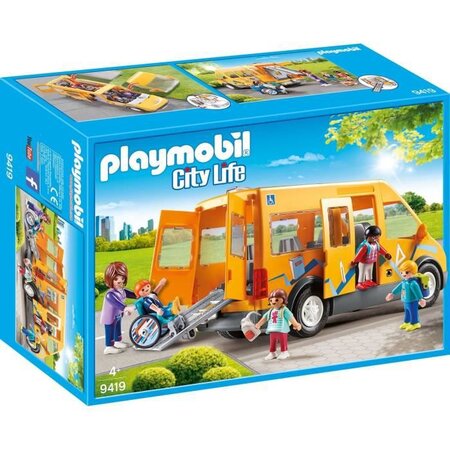 Playmobil 9419 - city life l'école - bus scolaire - La Poste