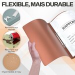 ACROPAQ - 12 x Classeur Souple A4 - 2 Anneaux 16mm  Jusqu'à 100 feuilles  Dos de 2 5 cm  Eau  Collection de Couleurs 'Nature'