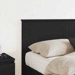 vidaXL Tête de lit Chêne noir 135 cm Bois d'ingénierie