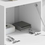 vidaXL Meuble TV mural Blanc 60 x 31 x 29.5 cm Bois d'ingénierie