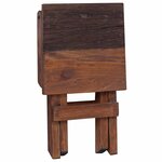 vidaXL Tabouret Naturel 30 x 30 x 48 cm Bois massif de récupération